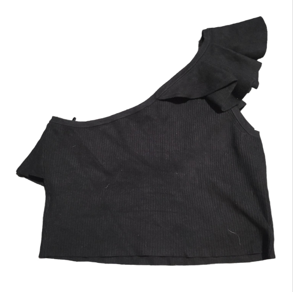 EXPRESS one shoulder knit top L - Picture 6 of 7